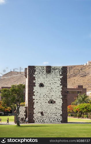 very old medieval castle on the island of La Gomera in the Canary Islands