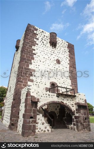 very old medieval castle on the island of La Gomera in the Canary Islands