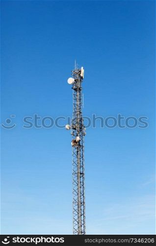 Very tall antenna tower for communication