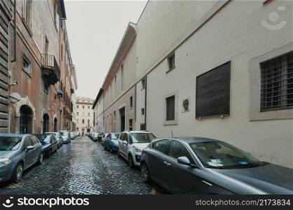 Via Caetani in Rome. Place where the body of statesman Aldo Moro was found in 1978