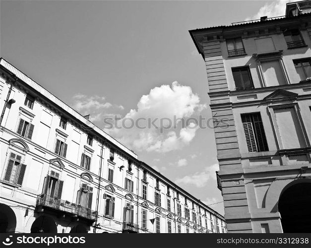 Via Po, Turin. View of historic Via Po in Turin, Italy