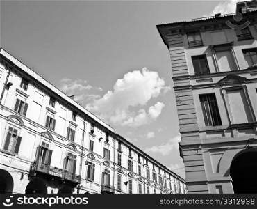 Via Po, Turin. View of historic Via Po in Turin, Italy