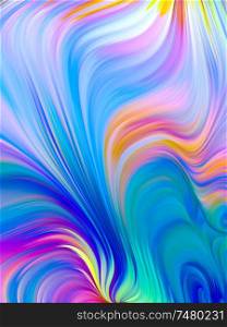 Vibrant Colorful Background design on subject of art and creativity. Perfume of Color series.