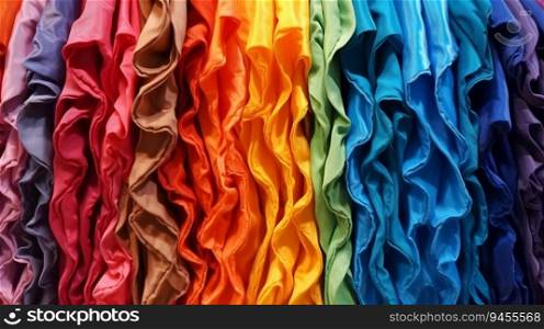Vibrant fabric of clothes