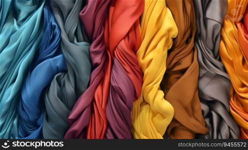 Vibrant fabric of clothes