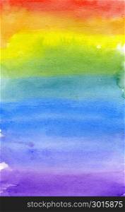 Vibrant multicolor watercolor painted texture as background.