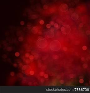 vibrant red valentines day background with bokeh lights. valentines day background