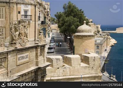 Victoria Gate in Valletta on the Mediterranean island of Malta