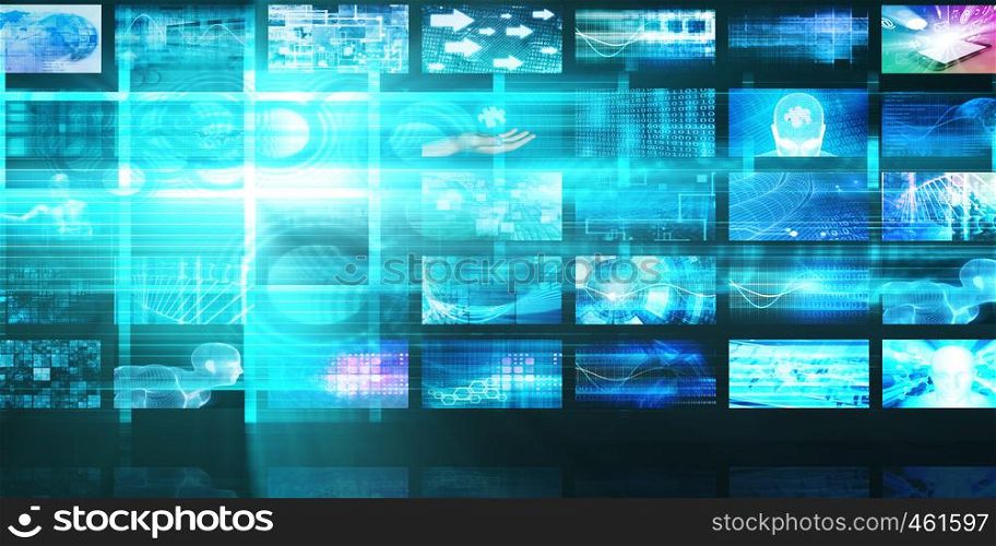 Video Analytics Technology and Content Analysis Concept. Video Analytics