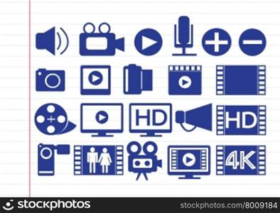 Video Movie Multimedia Icons
