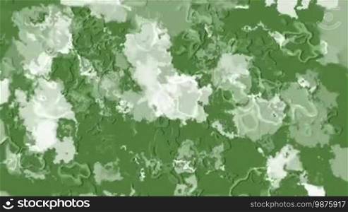 A computer generated abstract background with fast moving irregular cloud-like shapes