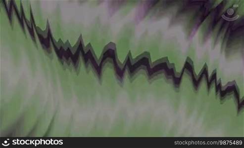 A computer-generated multicolored abstract background with jagged, serrated horizontal lines