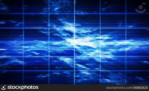 Abstract blue high-tech display (seamless looping)