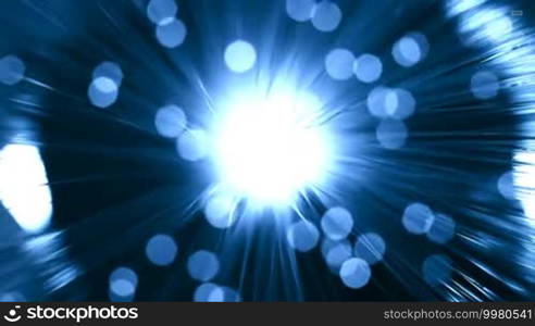 Abstract blue shiny background