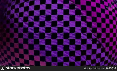 Abstract multicolored checkered background. Abstract malfunction background. A computer-generated animated background with multicolored checkered designs.