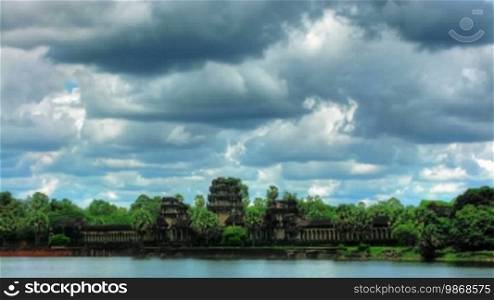 Angkor Wat temple time lapse loop