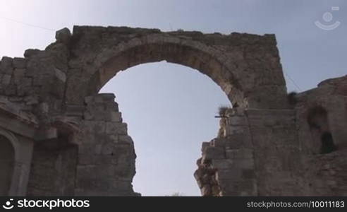 Arch in the protective wall of ancient Side