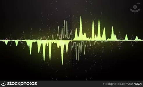 Audio spectrum. Sound wave
