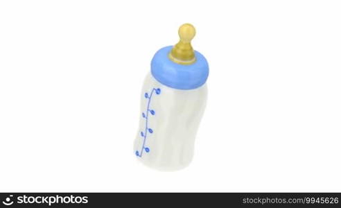 Baby bottle with milk