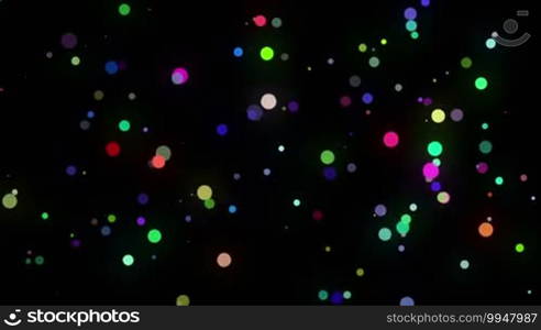 Background with different colored circles