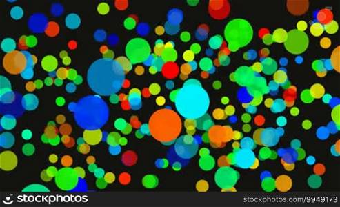 Background with different colored circles
