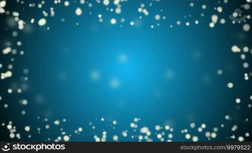 Beautiful blue Christmas background with bubbles