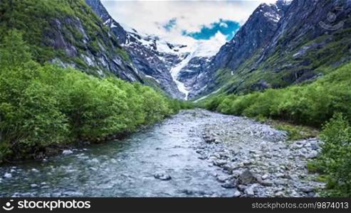 Beautiful Nature Norway natural landscape Glacier Kjenndalsbreen