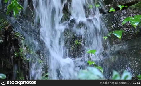 Beautiful veil cascading waterfall