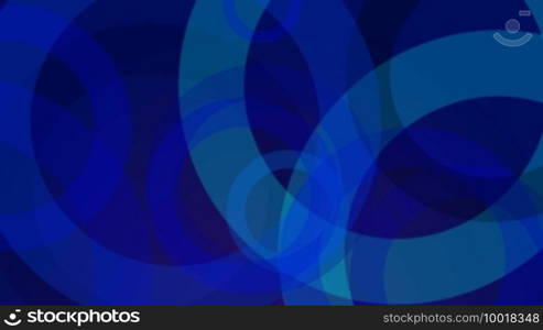 Blue background with circles moving slowly