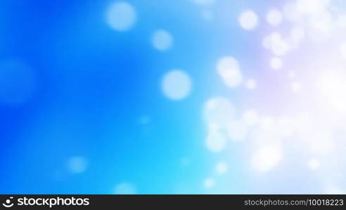 Blue bokeh circles abstract background (seamless loop)