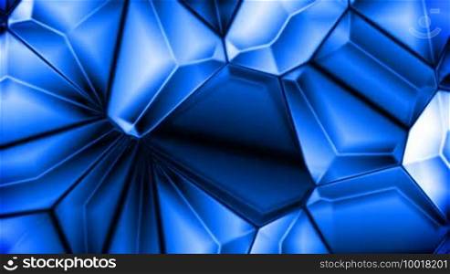 Blue crystalline background (seamless loop)