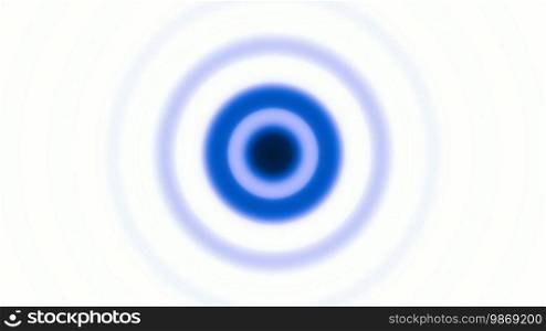 Blue rings appear on a white background