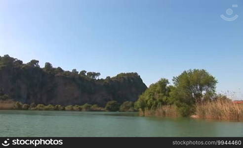 Boat tour on the picturesque river