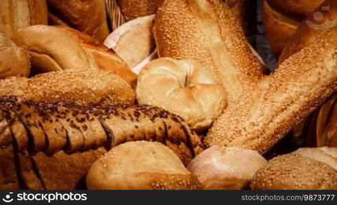 Breads and baked goods close-up