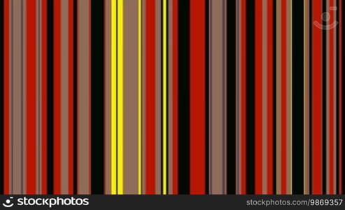 Bright color bands slowly change the colors and create a flickering background.