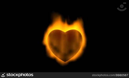 Burning heart