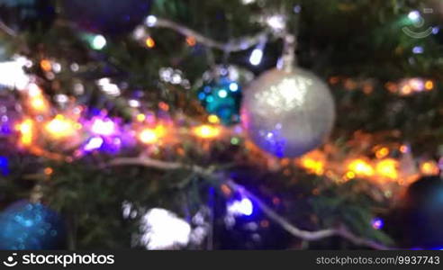 Christmas decorations on the Christmas tree