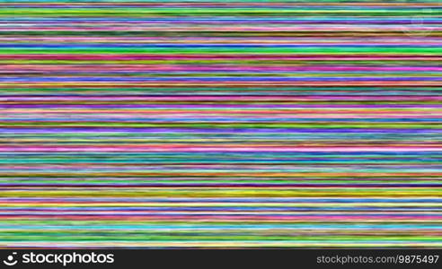 Computer generated multicolored horizontal scan line