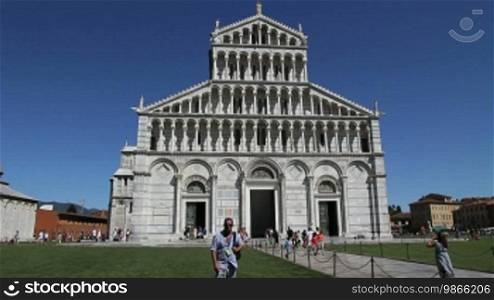 Dom Santa Maria Assunta (West facade), on Piazza del Duomo, in Pisa.