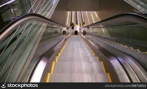 Escalators in the International Airport