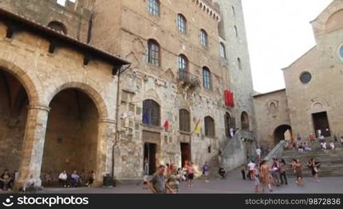 Facades at Piazza della Cisterna