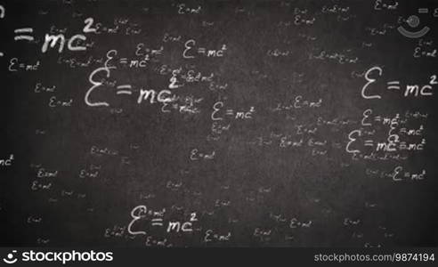 Flight Einstein formula on a black background