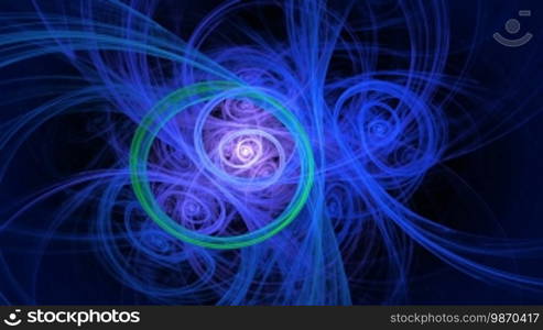 Fractal particle motion background