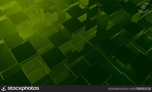 Green cubes background