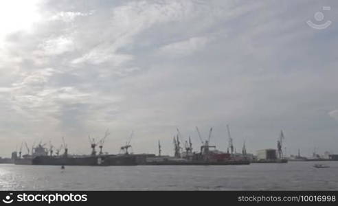 Hamburg port timelapse.