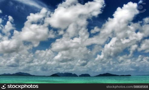 Islands and sky time lapse