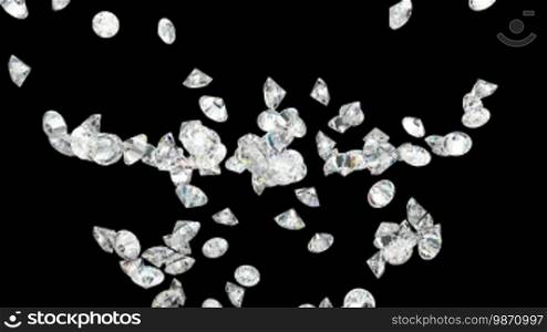 Large diamonds flow with slow motion