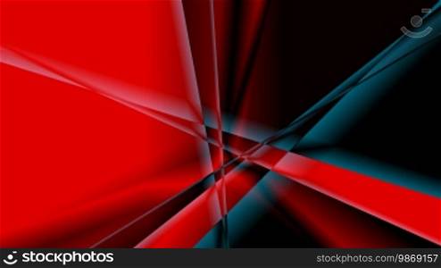 Lines rotate on a red and black background