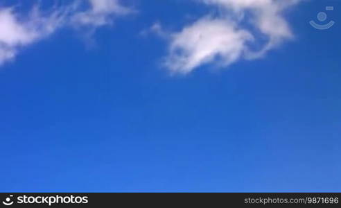 Loopable Clouds and blue sky video. Time lapse