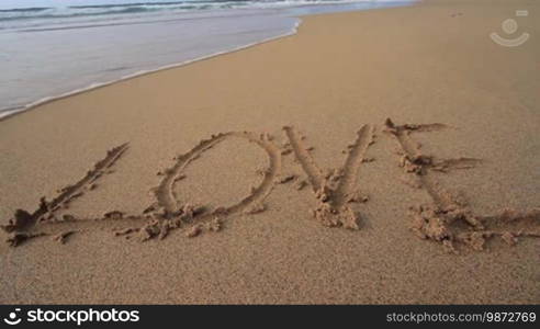 Love written in the sand